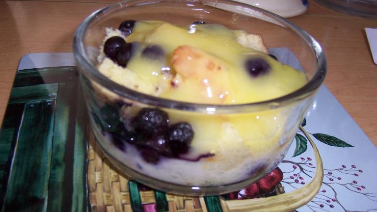 Blueberry Bread Puddings With Lemon Curd Created by Ceezie