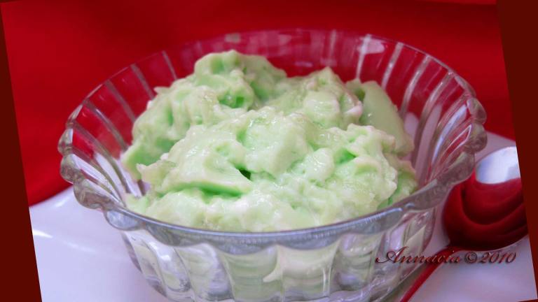 Cucumber Lime Jello Salad Created by Annacia