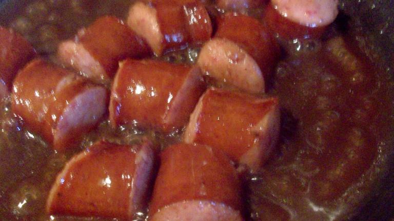 Glazed Smoked Sausage Created by mightyro_cooking4u