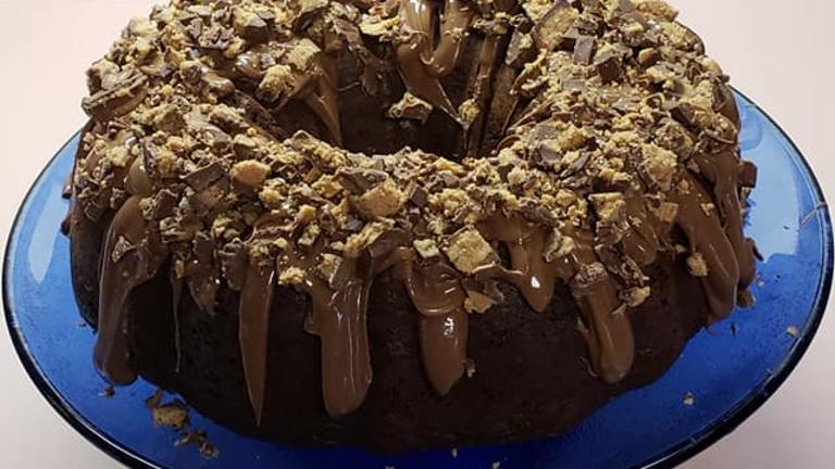 Chocolate Peanut Butter Bundt Cake Created by Tracy B.