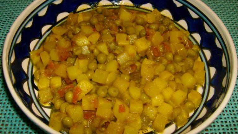Aloo Matar Ki Sabzi  (Potato N Peas Curry) created by FDADELKARIM