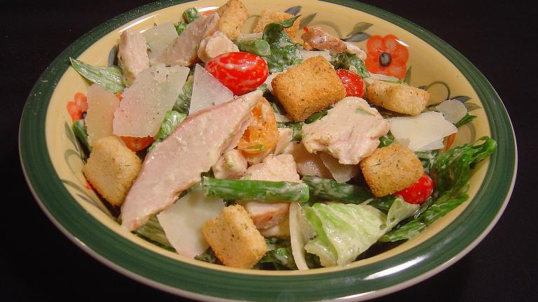 Chicken Caesar Salad With Asparagus Created by PalatablePastime