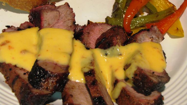 Mexican Spiced Steak With Chipotle Con Queso Sauce Created by loof751