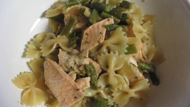 Penne with Salmon and Asparagus created by Vino Girl