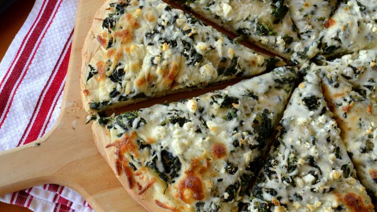 White Spinach Pizza - OAMC Created by Marg (CaymanDesigns)