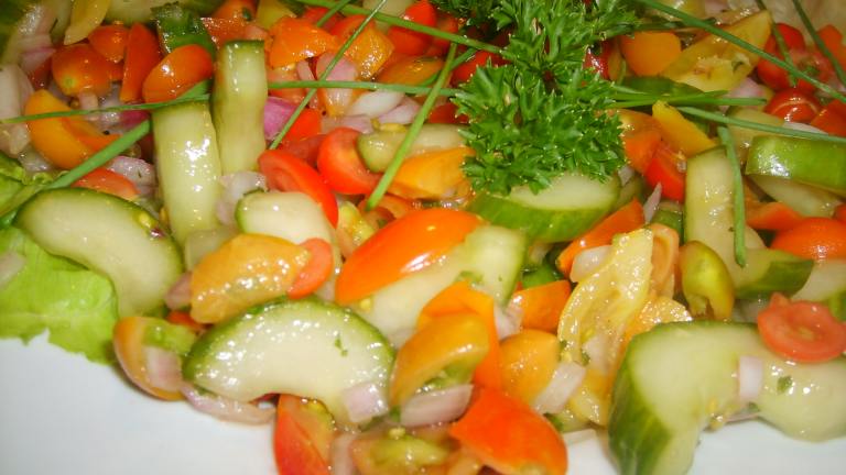 Tomato & Cucumber Salad With Mint created by Tisme