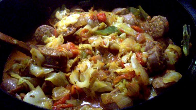 Beer Bratwurst and Cabbage Created by CindiJ