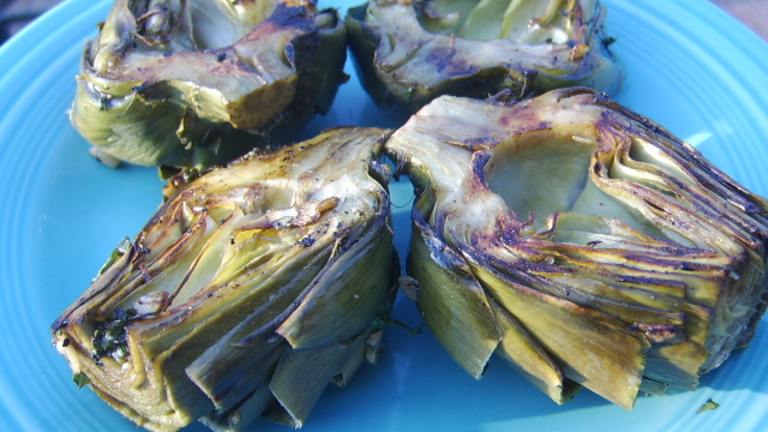 Fire Roasted Artichokes With Herb Aioli created by LifeIsGood
