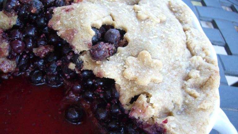 Maine Wild Blueberry Pie Created by ChefLee