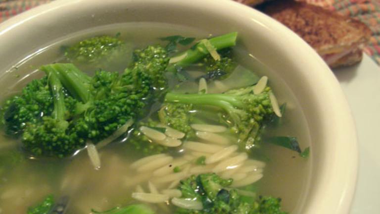 Broccoli, Pasta and Lemon Soup created by justcallmetoni