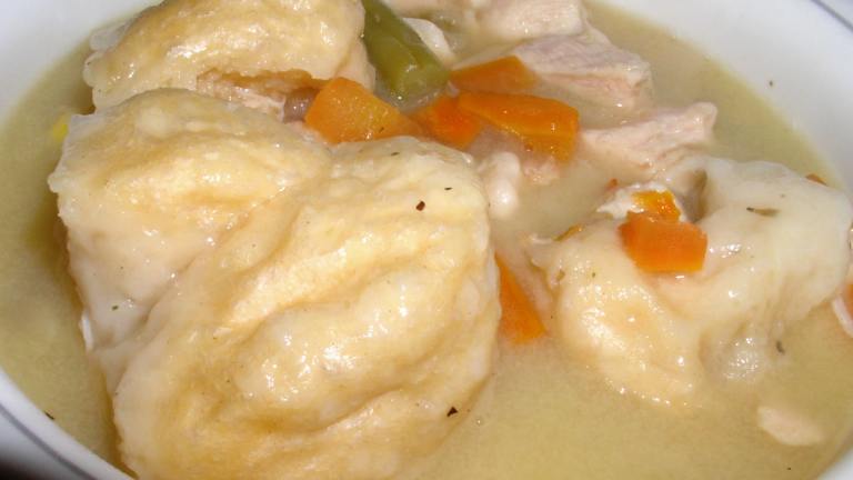 Super Easy Chicken and Dumplings Created by Color Guard Mom