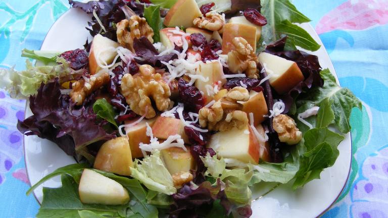 Greens, Apple and Walnut Salad created by Seasoned Cook