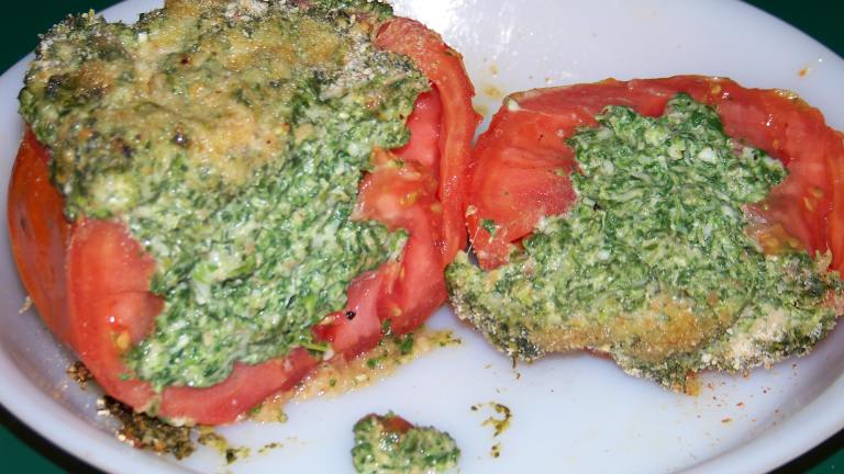 Tomatoes Stuffed With Spinach and Cheeses Created by gertc96
