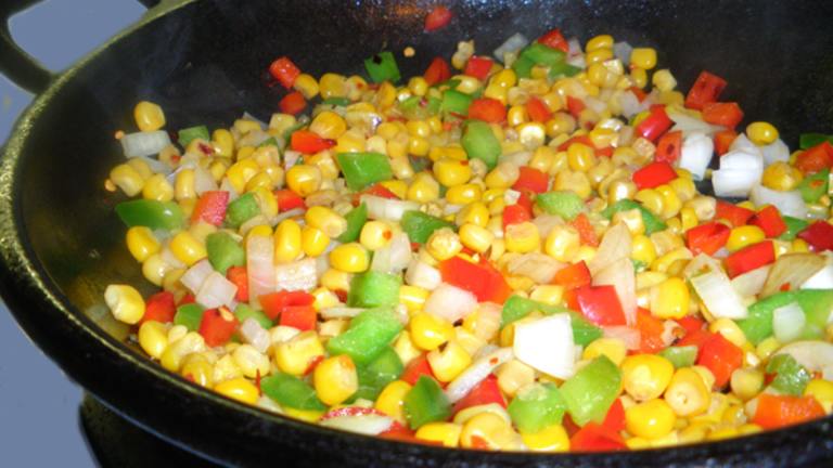 Southwestern Corn and Peppers Created by Bergy