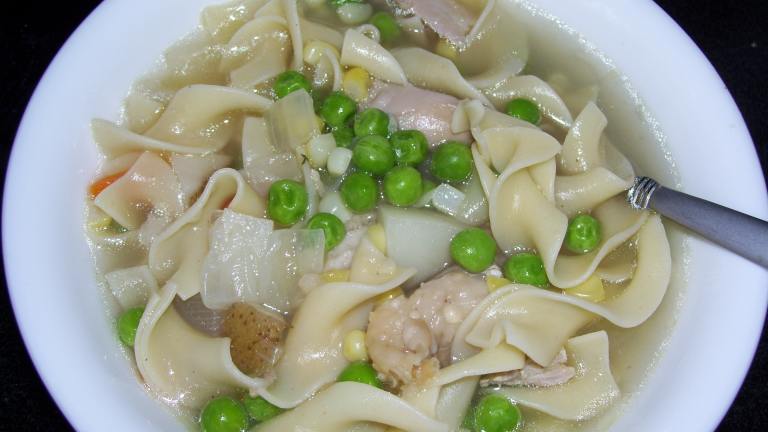 Hearty Turkey Noodle Soup Created by Nikki Kate