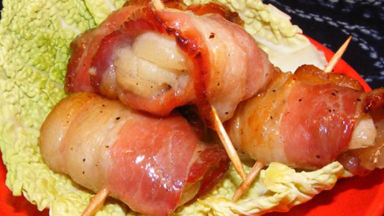 Bacon Wrapped Water Chestnuts Created by Lavender Lynn