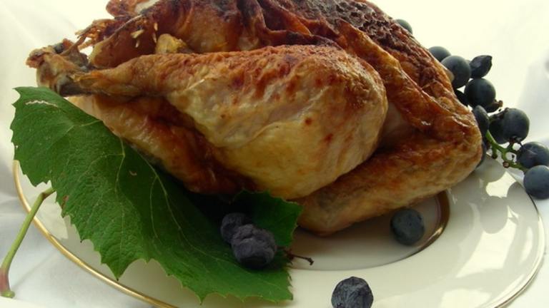 Roasted Chicken With Nutmeg and Orange created by Andi Longmeadow Farm