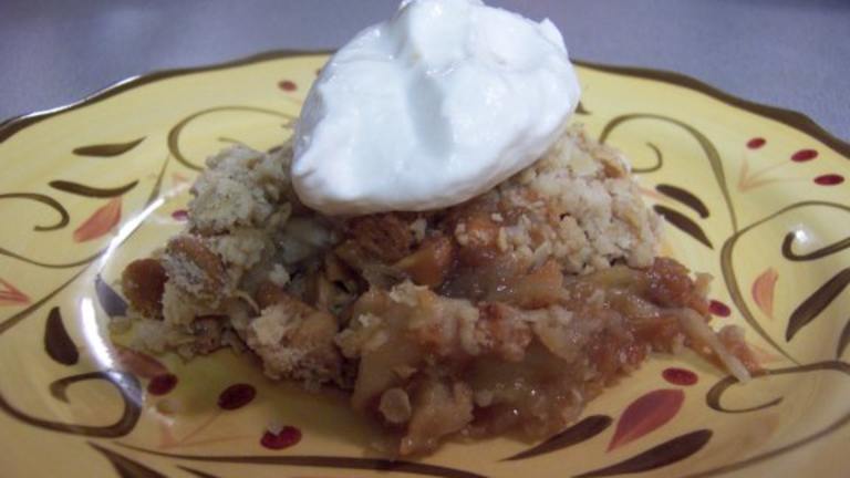 Peanut Butter and Apple Crumble Created by SweetsLady
