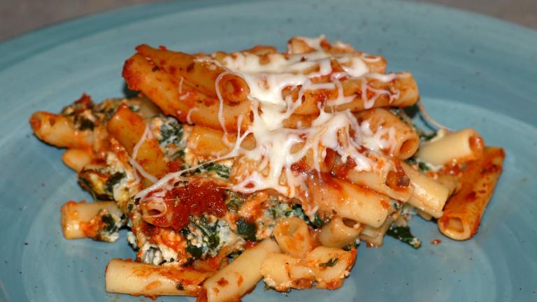 Baked Ziti With Spinach and Cheese created by Proud Veterans wife