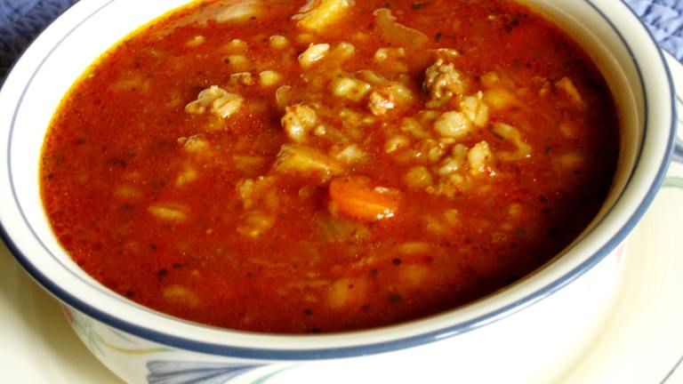Beef Vegetable and Barley Soup Created by WiGal
