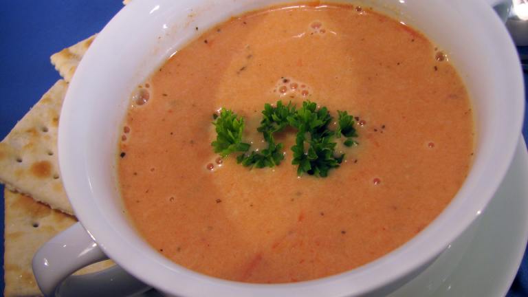 Fresh Cream of Tomato Soup Created by lazyme