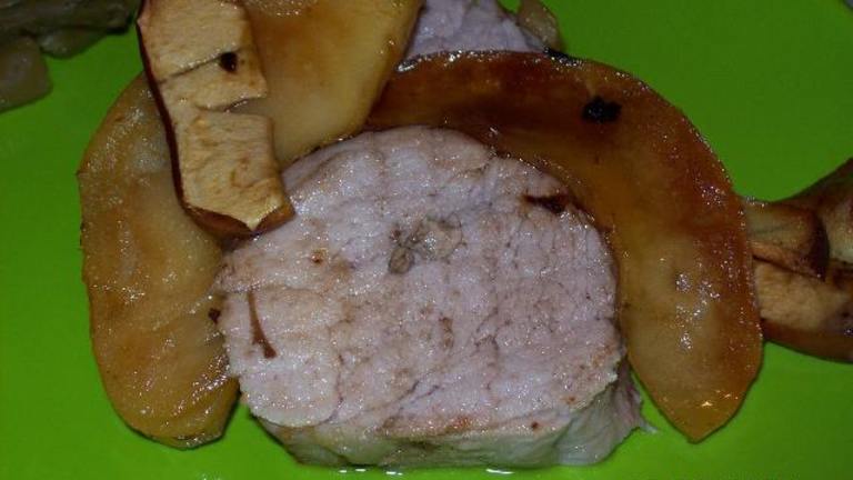 Pork Roast With Apples in a Honey Plum Sauce Created by Chef TraceyMae