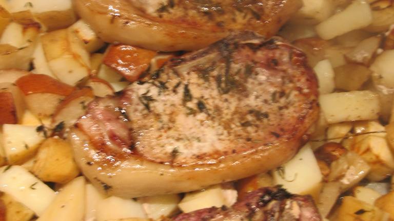 Pork Chops Baked With Potatoes and Pears Created by Luschka