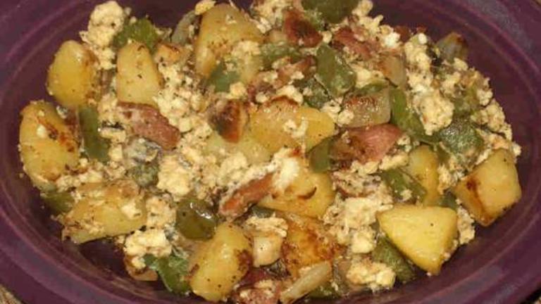 Bacon and Veggie Skillet Scramble created by CookingONTheSide