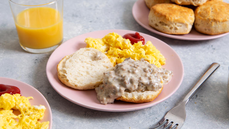 Kittencal's Sausage Sawmill Gravy (With Biscuits) Created by esteban
