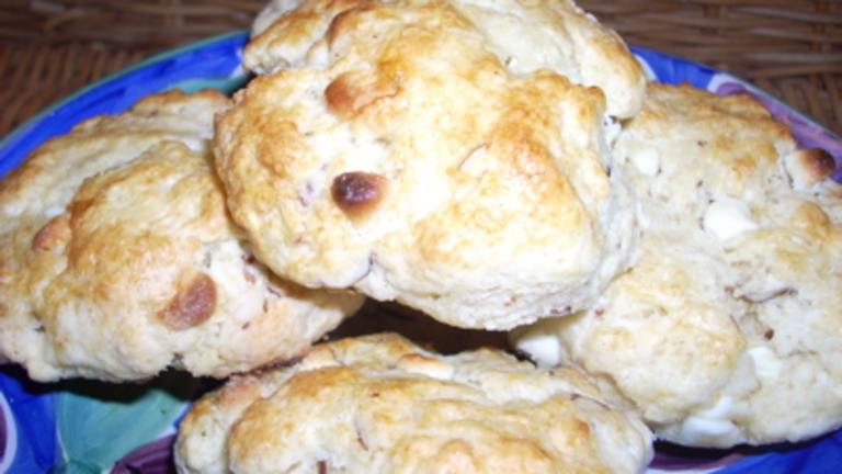 White Chocolate Almond Scones Created by Clean Plate Club