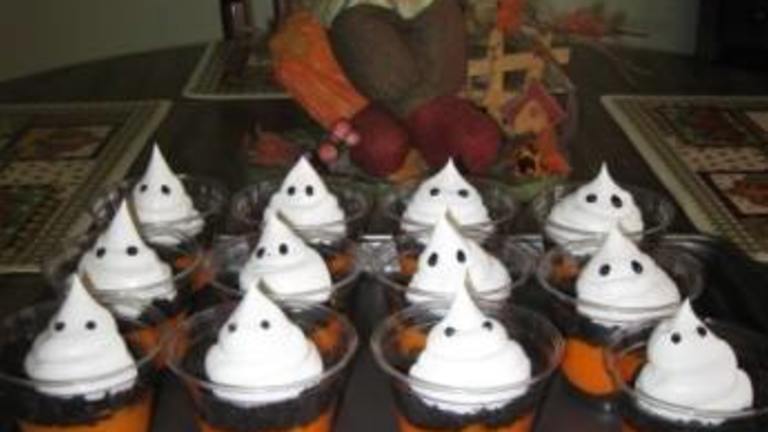 Spooky Halloween Boo  Pudding Cups created by searaymim