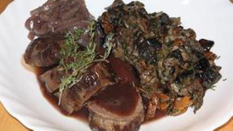 Braised Steak With Buttery Mushrooms created by The Flying Chef