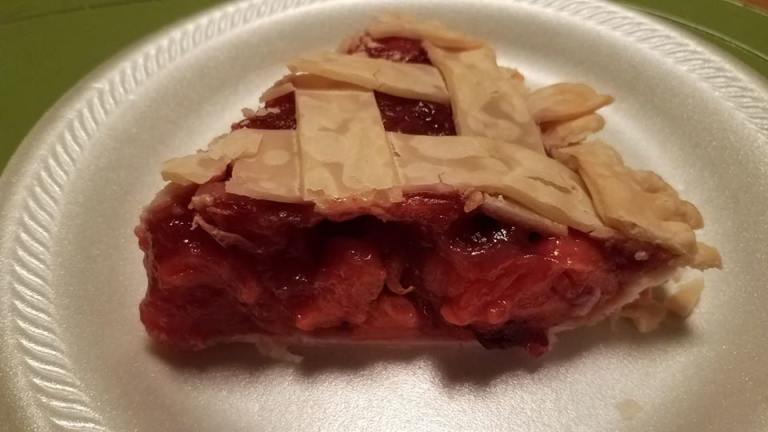 Persimmon and Cranberry Pie Created by Ruth M.