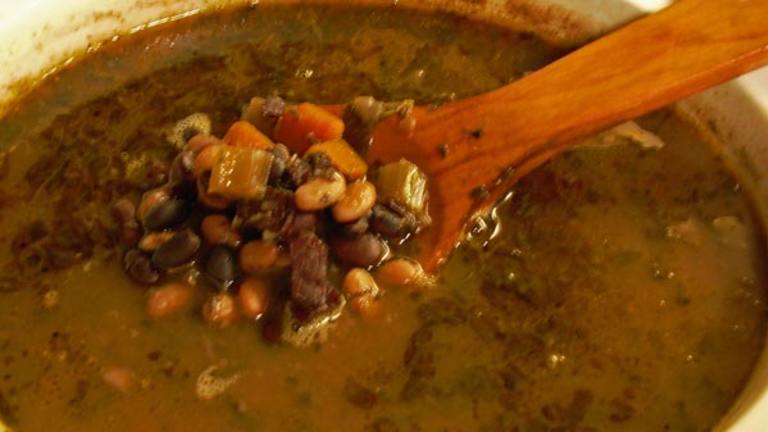 Chef Joey's Papago Tepary & Black Bean Soup (Crock Pot) created by Chef Joey Z.