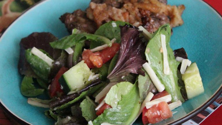 Mediterranean Salad With Homemade Dressing created by Boomette