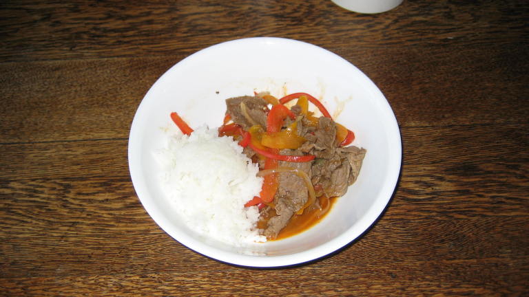 Spicy Ginger Beef Created by HeatherN