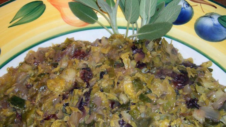 Braised Brussels Sprouts (Rachael Ray) created by mersaydees