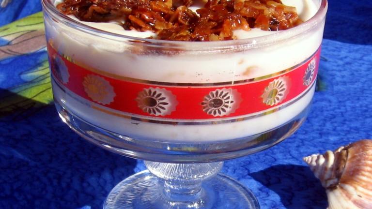 Rice Blancmange (Pudding) With Caramelized Coconut Created by Dreamer in Ontario