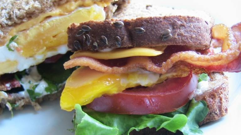 BLT Fried Egg-And-Cheese Sandwich created by BecR2400