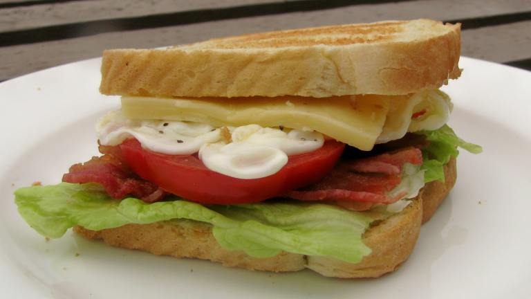 BLT Fried Egg-And-Cheese Sandwich Created by lazyme