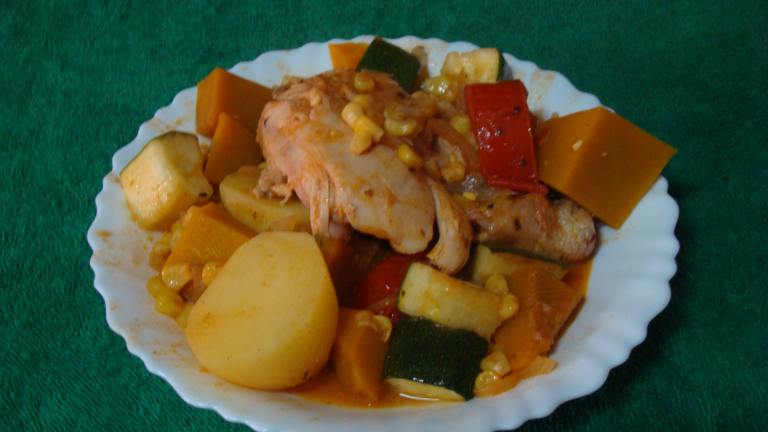 Chicken, Pumpkin and Sweetcorn Stew Created by Brian Holley