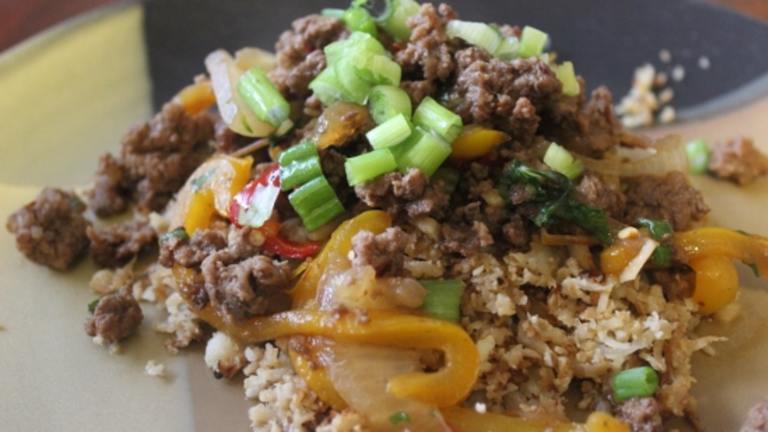 Minced Beef With Chilli, Garlic & Holy Basil Created by mommyluvs2cook