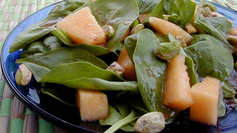 Cantaloupe Spinach Salad created by Ms B.