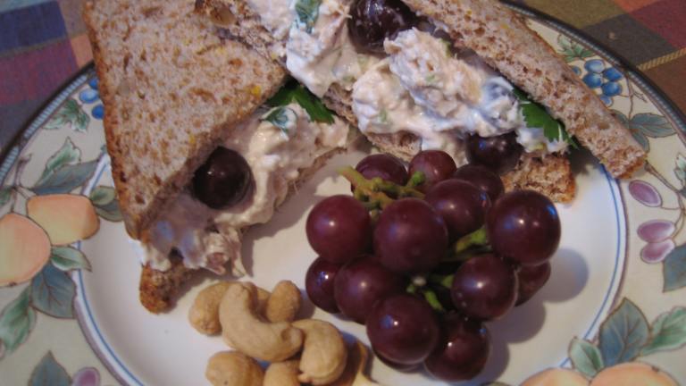Julie's Favorite Cashew Chicken Salad Sandwich created by Pellerin