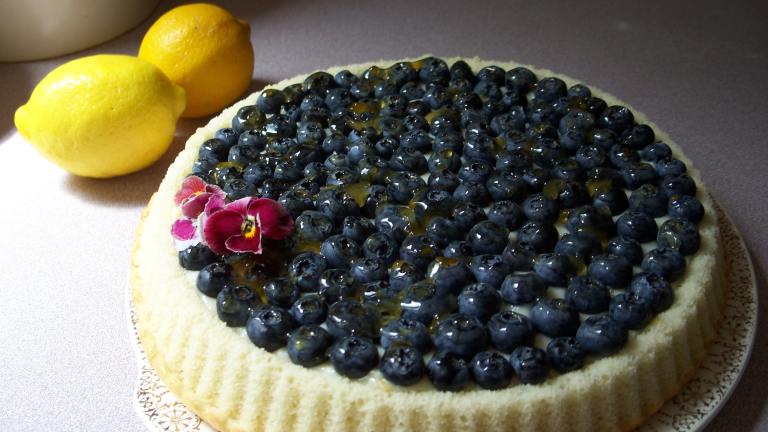 Fresh Blueberries With Mascarpone Cheese and Lemon Curd Created by LaurietheLibrarian