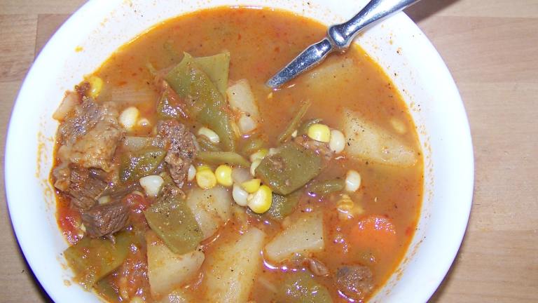 Hearty Hoosier Beef Vegetable Soup created by Chef Curt