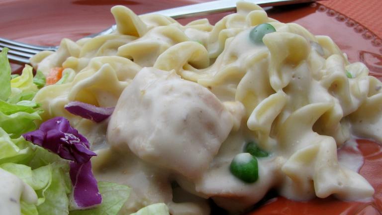 Creamy Chicken and Peas Noodle Toss Created by lazyme