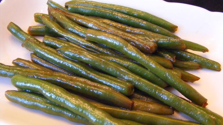Brown Sugar-Soy Chinese Green Beans Created by Seasoned Cook