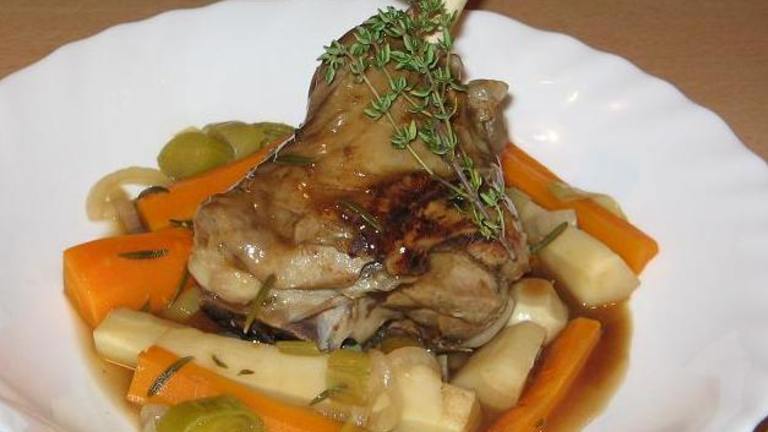 Gigot a La Cuillère - French Slow Cooked Spoon Lamb Created by The Flying Chef