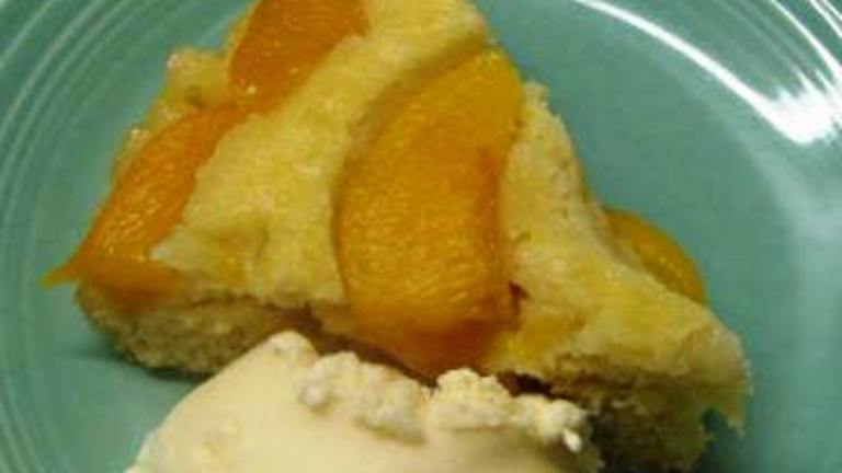 Low-Fat Peach Upside Down Cake created by loof751